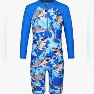 Boys Long Sleeve Swimsuit Rashguard